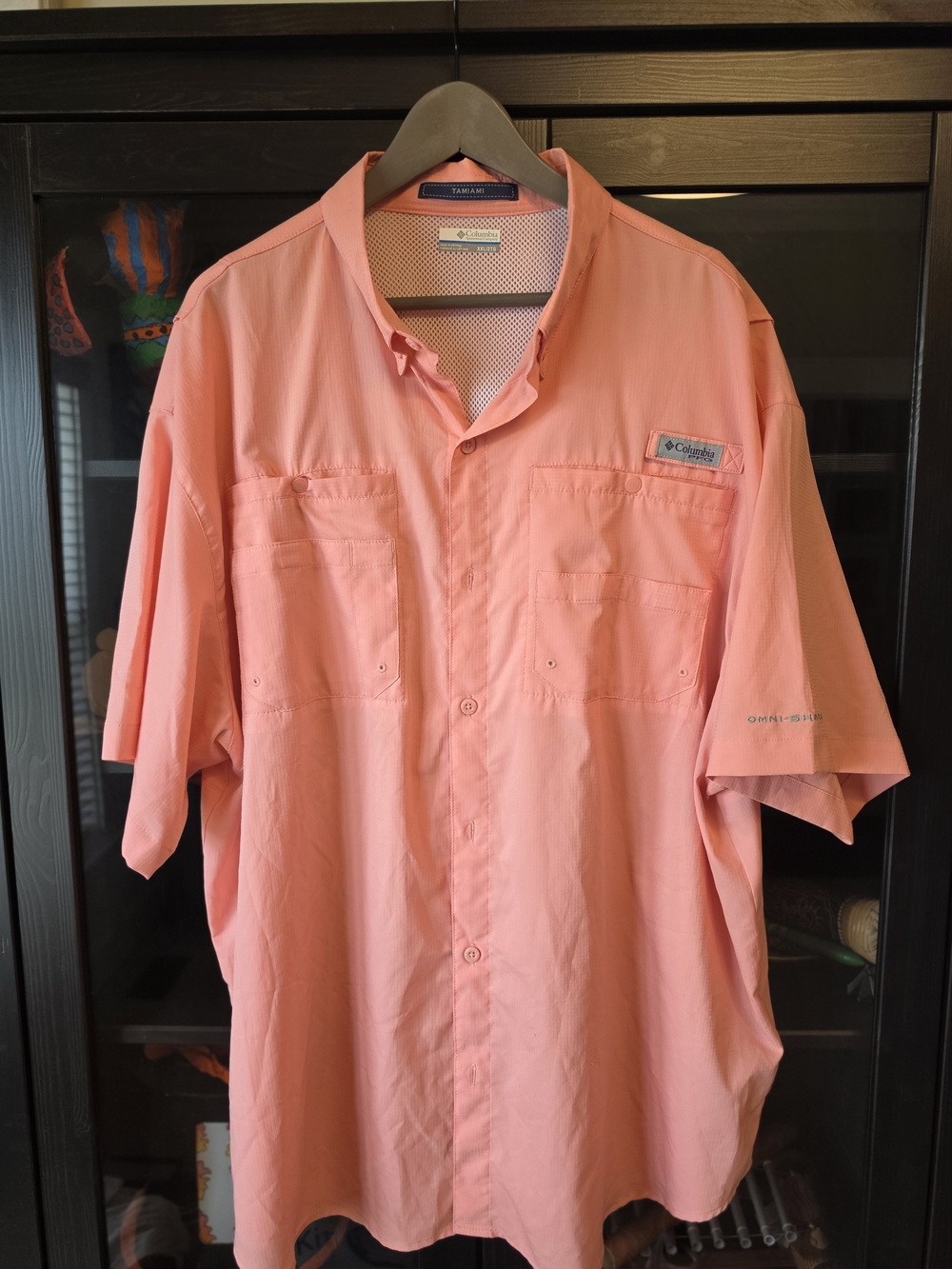 Columbia Men's PFG Tamiami II Short-Sleeve Fishing Shirt — Sorbet